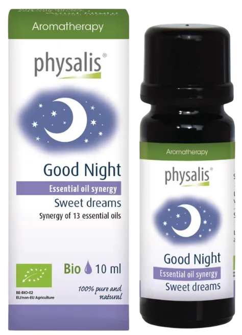 PHYSALIS ekologiškas eterinių aliejų mišinys geram miegui GOOD NIGHT 10ml