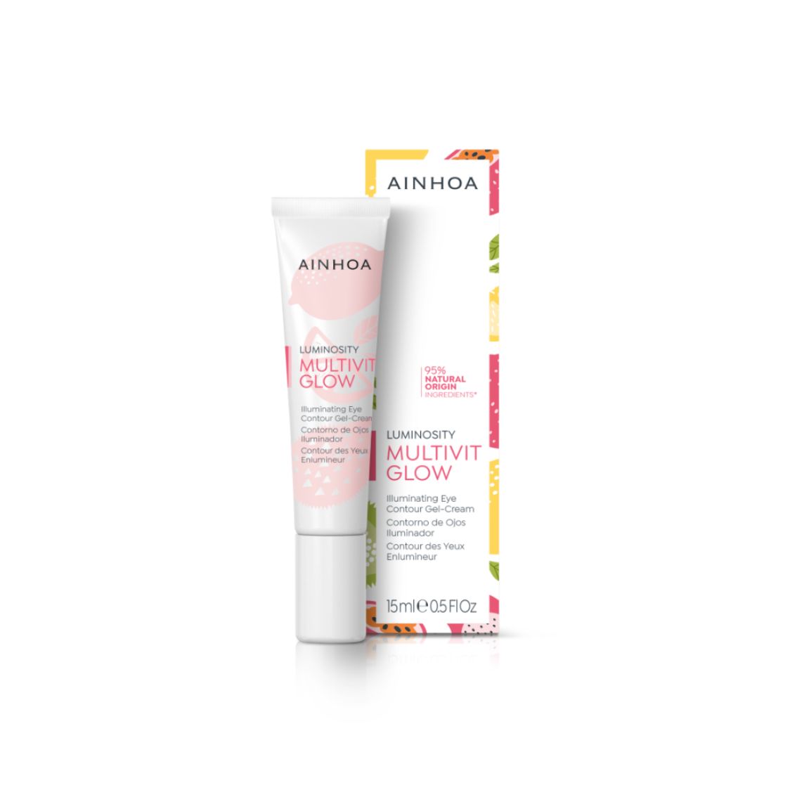 AINHOA Multivit glow Natūralus šviesinantis paakių gelis 15ml 1 AINHOA Multivit glow Natūralus šviesinantis paakių gelis 15ml