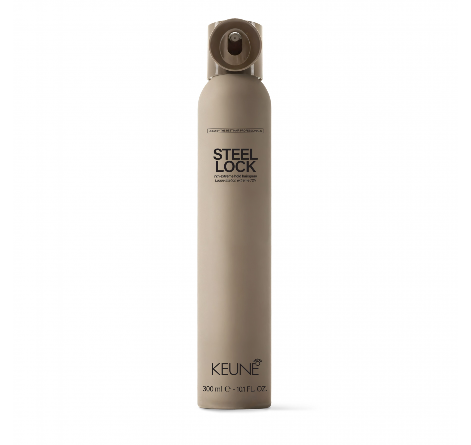 Keune STYLE Stiprios fiksacijos plaukų lakas Steel Lock 300 ml 1 Keune STYLE Stiprios fiksacijos plaukų lakas Steel Lock 300 ml